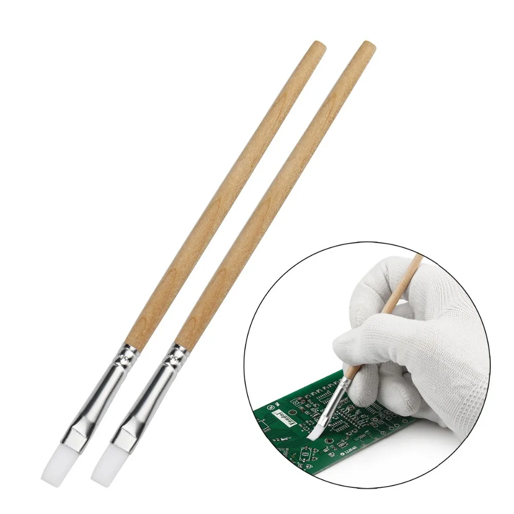 

100pcs 130mm Tablet PCB Cleaning Repair Tools Soft Nylon Brush Dust Cleaner Computer Keyboard Cell Phone Paint Brush Kits