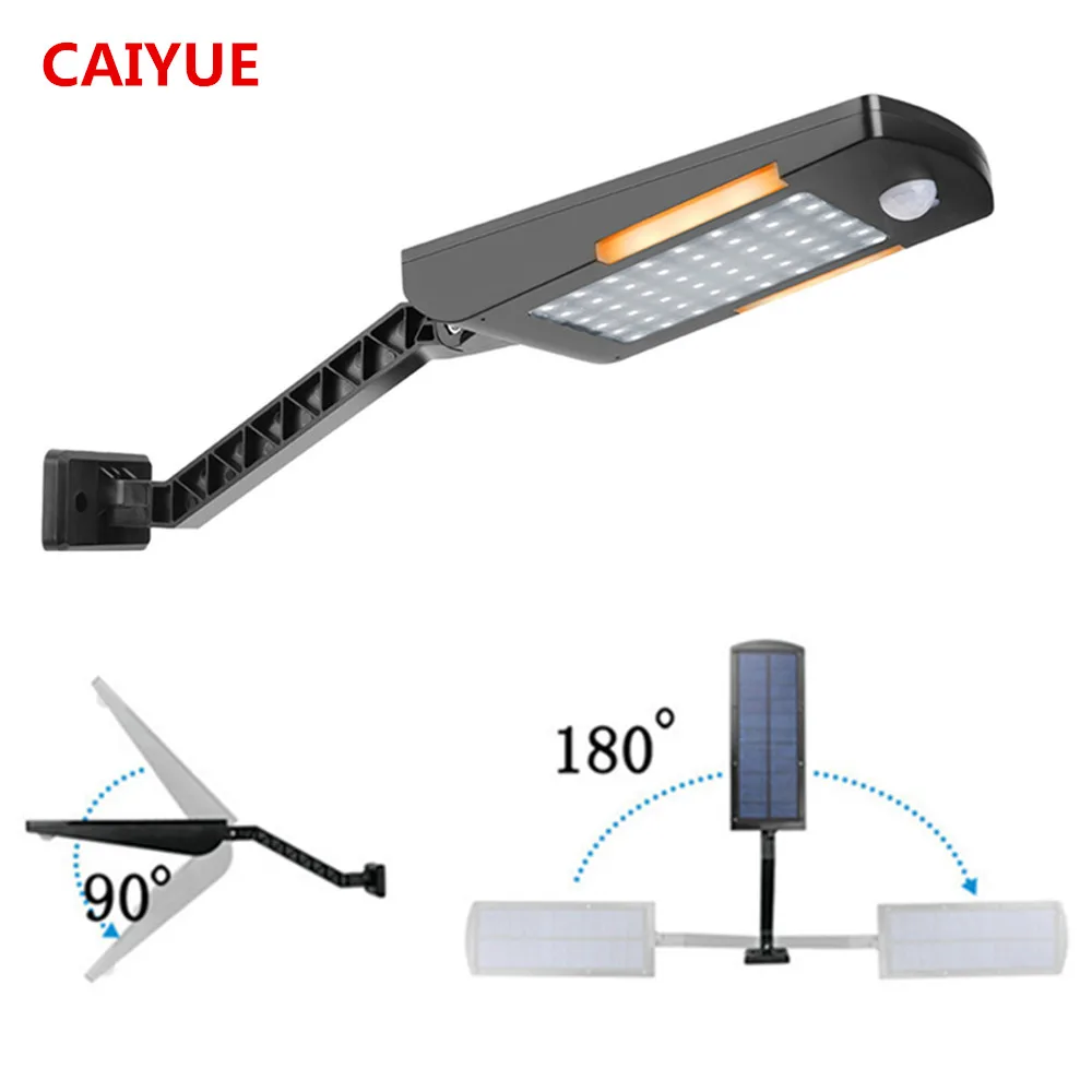 

48 LED Solar Light Three Modes Motion Sensor Waterproof Outdoor Garden Lights Decorative Stairs Garden Access Safety Solar Lamp