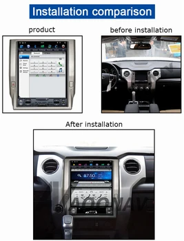 

Car HD IPS Tesla Style Vertical Screen GPS Radio multimedia player For TOYOTA Tundra 2012-2018 Car GPS Audio Video player