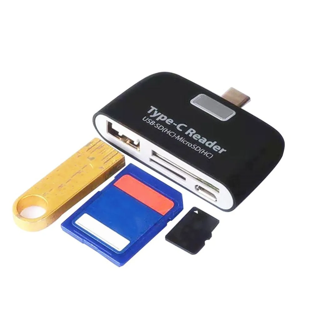 Многофункциональный считыватель USB C 3,1 type C на USB 3,0 OTG концентратор адаптер