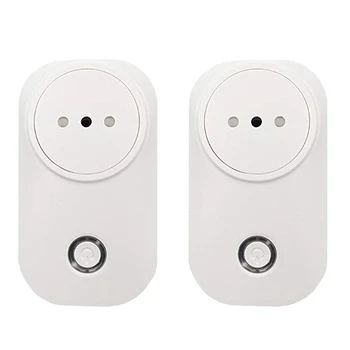 

2Pcs Smart Wifi Italy Power Plug Timer Socket Support Google Home Alexa Voice