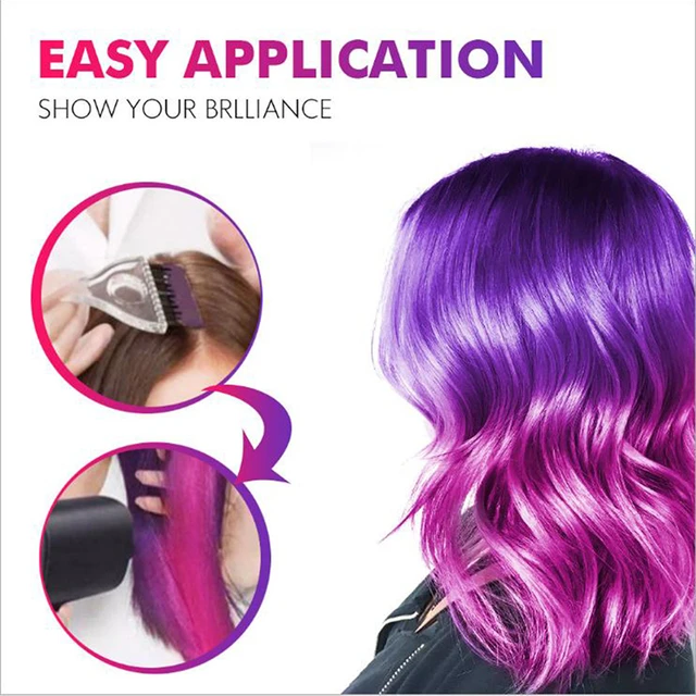 Thermochromic Color Changing Wonder Dye Mermaid Hair Dye Gray Hair Color  Cream Thermo Sensing Shade Shifting Hair Color Wax _ - AliExpress Mobile