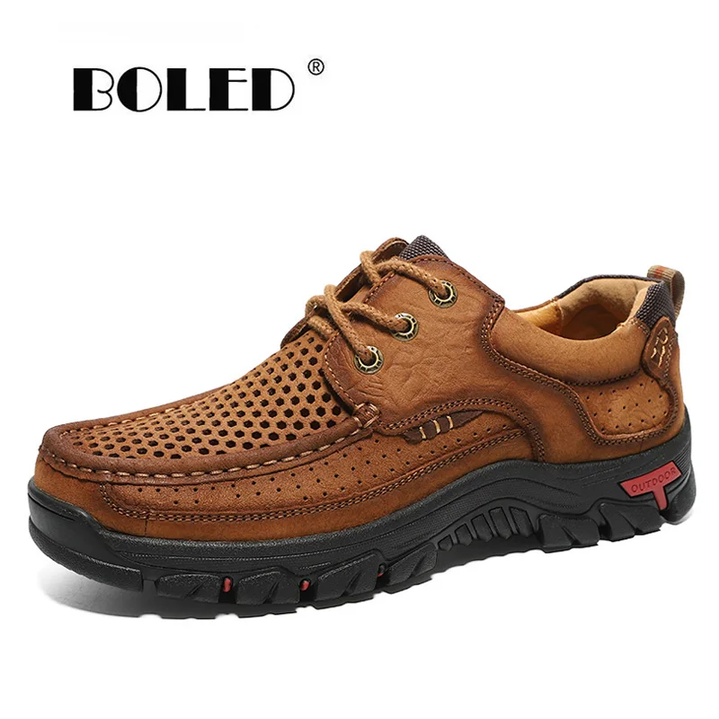 

Туфли мужские из натуральной кожи, на плоской подошве, деловой стиль, повседневные лоферы, мягкие мокасины, ручная работа, на шнуровке, вождение мужской обуви