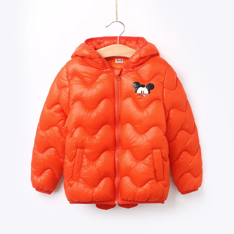 Baby Boys Girls Jacket Autumn Winter Warm Down Coat Jacket Batman Outerwear Coat Christmas Children Kids Clothes - Цвет: FC607-Orange
