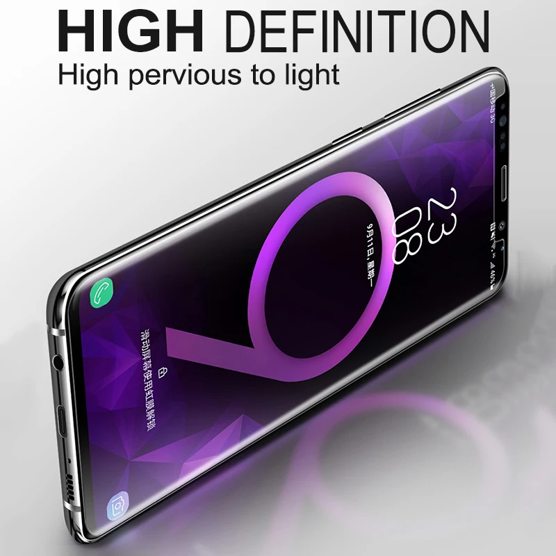 Закаленное УФ стекло BoeYink защитная пленка для Samsung S8 S9 S10Plus полное покрытие защита