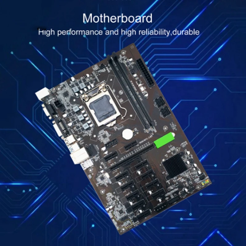 the best pc motherboard B250 BTC Mining Motherboard 12 PCI-E16X Graph Card LGA 1151 SATA3.0 Support VGA with DDR4 4GB 2666Mhz RAM motherboard pc