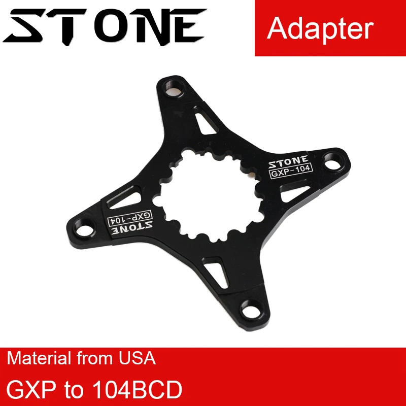 

Stone chainring for sram GXP to 104 BCD adapter spider converter X9 XX1 X0 X01 GXP single speed 104bcd narrow wide tooth