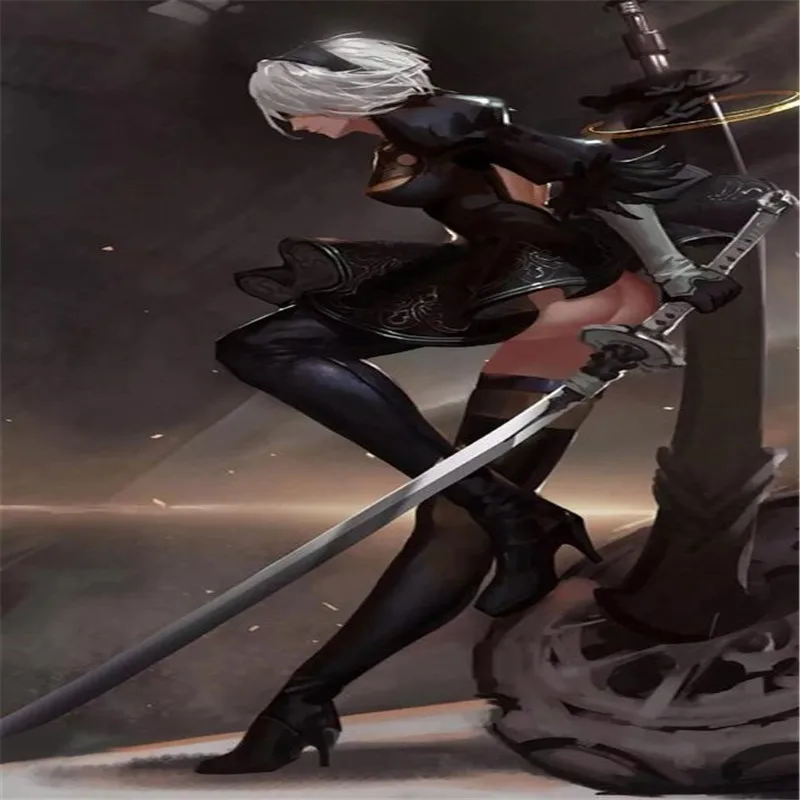 Косплей игра NieR Automata YoRHa № 2 Тип B 9S белый контракт меч реквизит оружие ролевые
