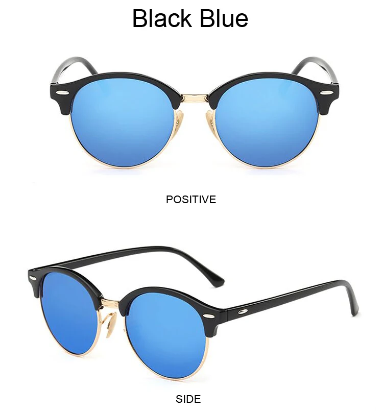 Vintage Small Round Sunglasses Woman Retro Brand Designer Sun Glasses Female Fashion Half Frame Driving Shades Oculos De Sol square sunglasses women