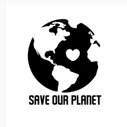 Save Our Planet Earth Decal Window Bumper Sticker Car Environment Recycle Love Car Accessories