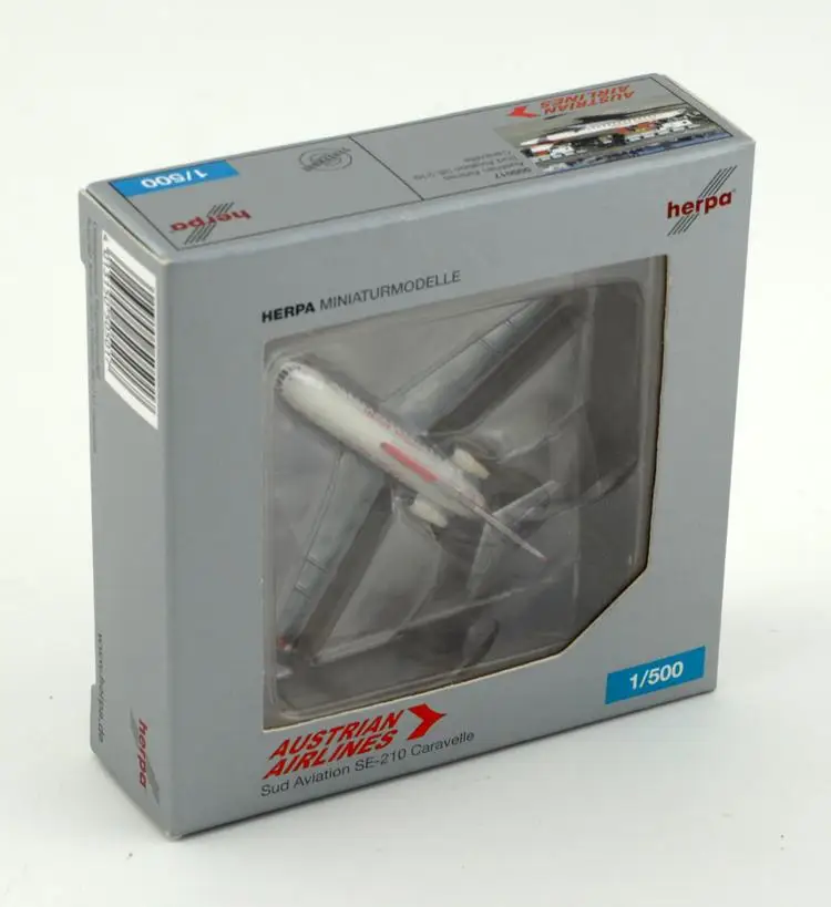 Herpa Wings Sud авиационный SE-210 Caravelle AUSTRIAN Airways 1/500 литая модель самолета