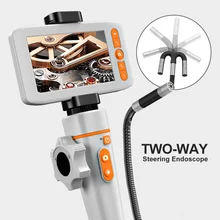 Gelenk Endoskop für iPhone Automotive Inspektion Kamera mit 2-Weisen & 180 Grad Artikuliert Sonde Flexible Endoskop