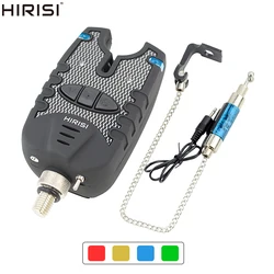 Alarme de pêche à la carpe, 4 couleurs, LED, indicateur de morsure, 1 + 1 