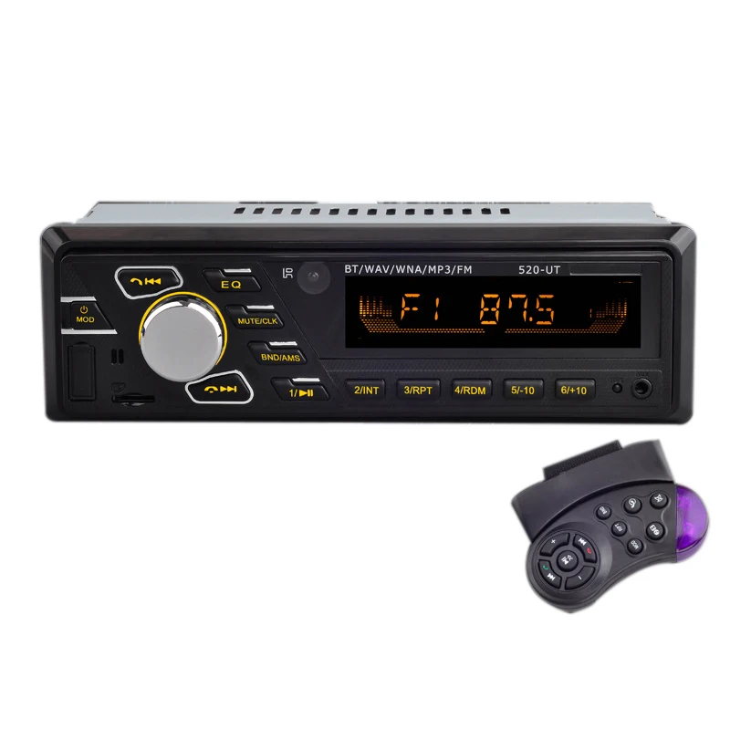 12v автомобильный bluetooth-плеер стерео Aux Iso Интерфейс Mp3 Fm/Usb/Радио Mp3 плеер 520-Ut