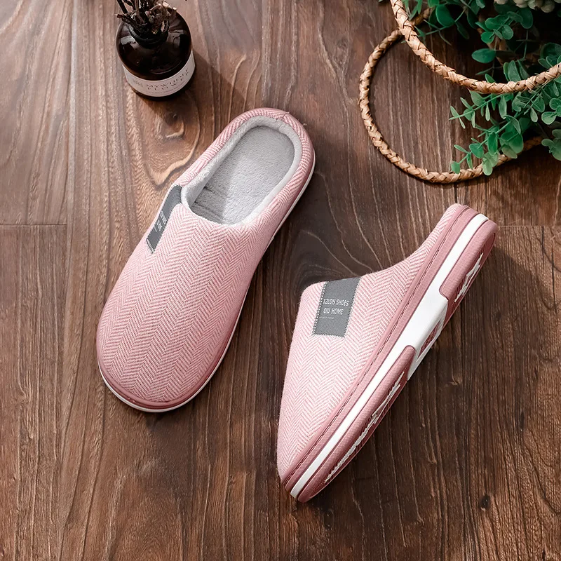 

Cotton Indoor Women's Winter Home Synthetic Sponge in Postpartum Slipper Couples Household Synthetic Sponge Short Plush Shoes Se