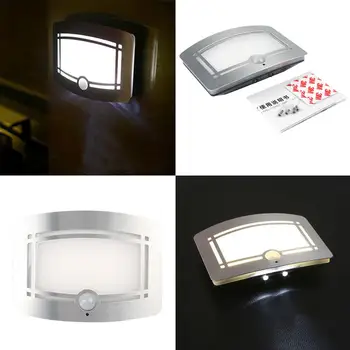 

Body Motion Sensor Activated Battery LED Wall Lamp Light Outdoor Balcony