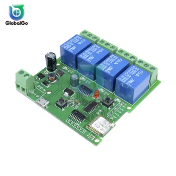 

5v 12v 4 Channel Wifi Relay Module 4 Way Relay Module Remote Control Switch for arduino DC 5-32V
