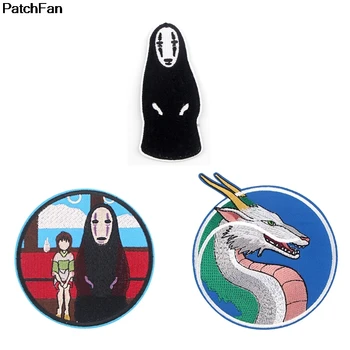 

A3113 Patchfan Cartoon Spirited Away Patch Applique Stickers Pour Sewing Shirt Clothing Badges Iron On T-shirt