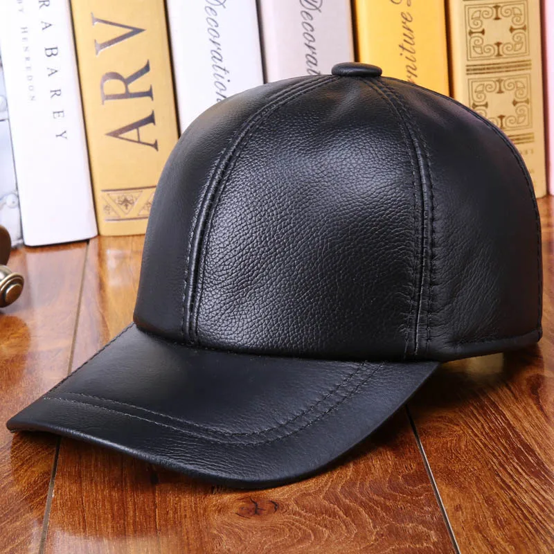 blank baseball caps Korea Pure Color Light Board Black PU Flat Leather Trendy Cap Men Hip-hop Visor Hats Teens Women Baseball Snapback Bill Fla O9F3 cute baseball caps for women