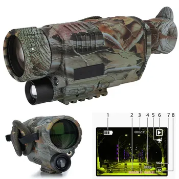 

5X42 Digital Infrared IR Night-Vision Goggle Monocular Telescope For Hunting Camera Device Us Plug