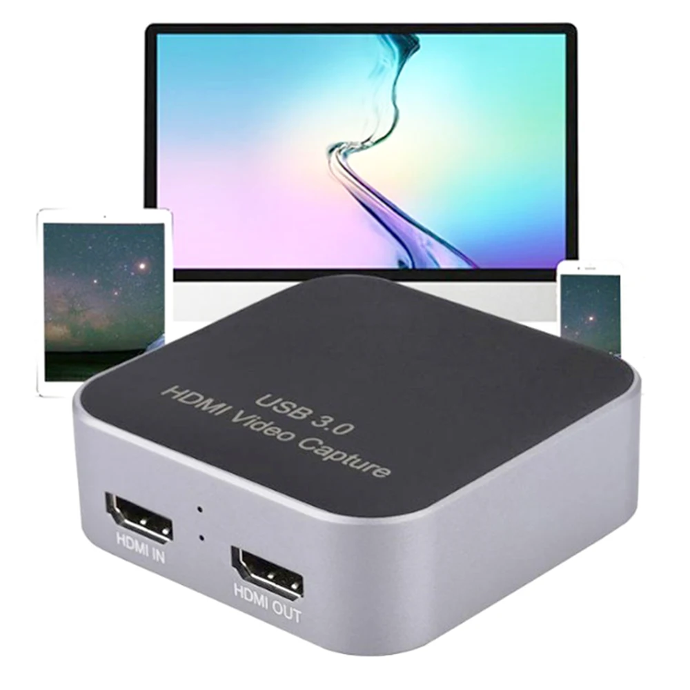 1080P Портативная 60 Гц HDMI К USB 3 1 Type C Карта видеозахвата с микрофоном вход для игры PS4