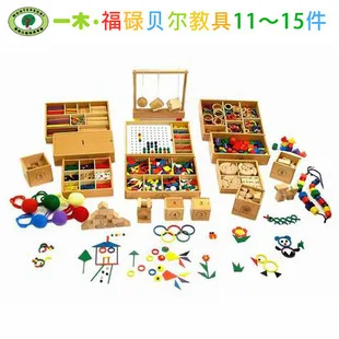 

A Wooden Genuine Product Froebel Flexneri Teaching Aids 14 Pieces Building Blocks of Children Early Childhood Educational Toy