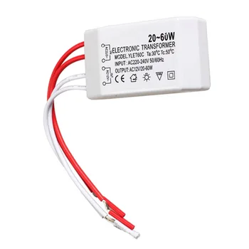 

20-60W 12V Halogen Lamp Electronic Transformer Spotlight Adapter Device AC889