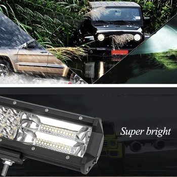

White Work light bar Replacement Aluminum alloy Strip 180W Off-road Roof