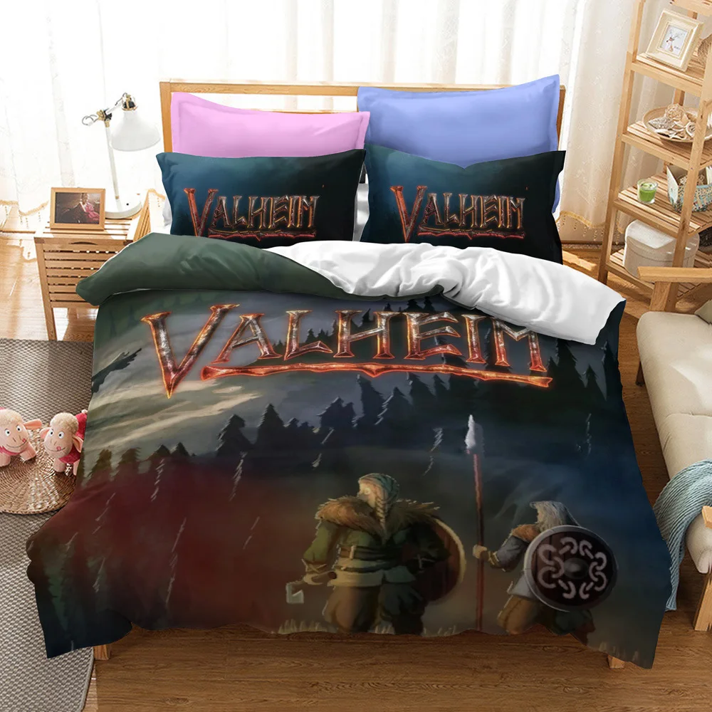 Vermoorden plakband leider Viking Lied Valheim 3D Gedrukt Beddengoed Set Víkingar Dekbedovertrek  Koning Koningin Full Twin Size Voor Slaapkamer Decor - AliExpress