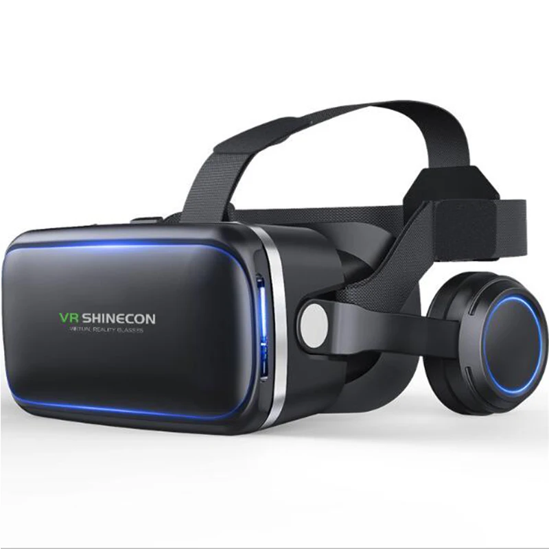 Shinecon VR очки 3D VR Очки виртуальной реальности 3D очки гарнитура шлем для iPhone Android смартфон стерео Прямая поставка - Цвет: VR Headphone