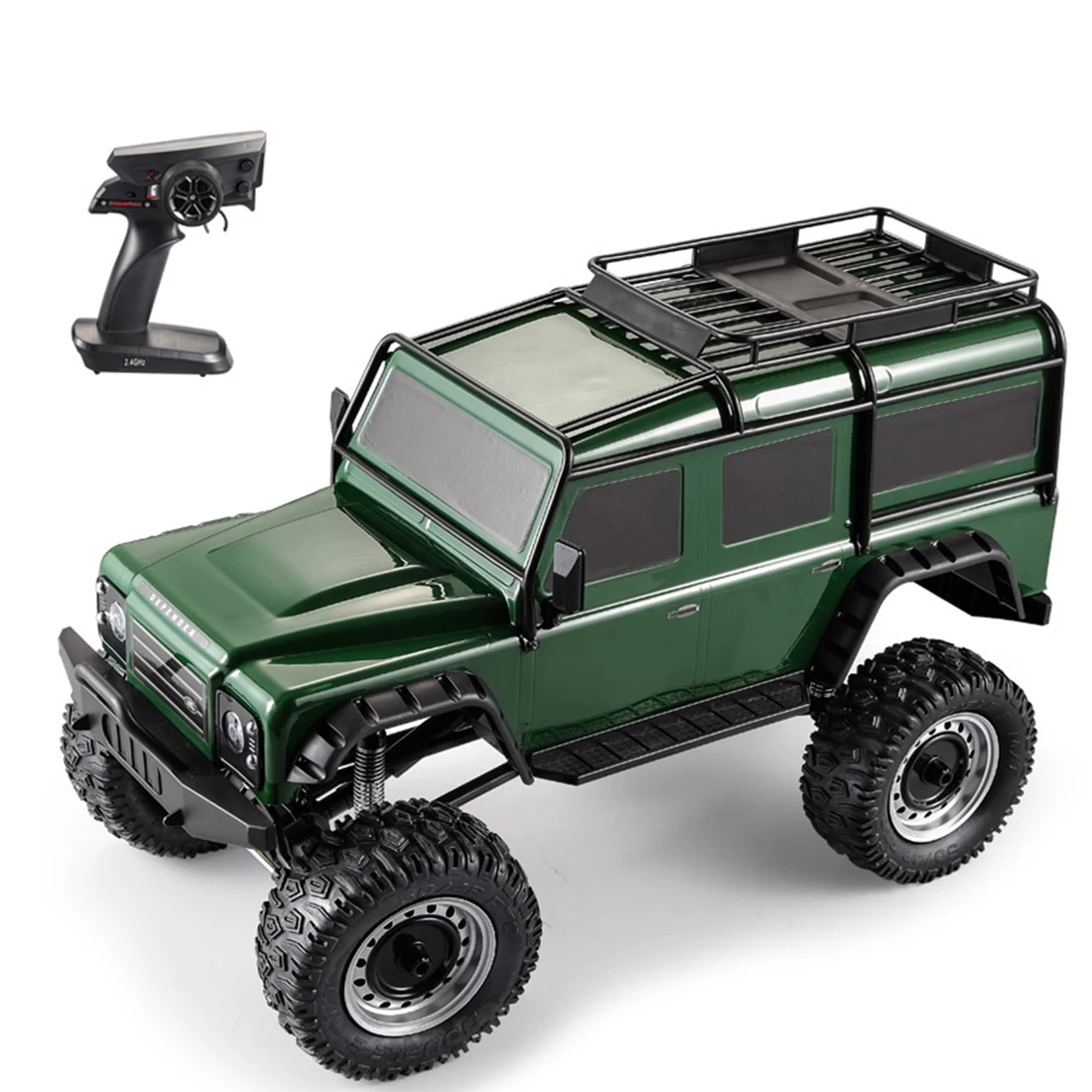 

50cm 1:8 2.4G 4WD Electric RC Off-Road Vehicle Land Rover Defender Car Model Educational Toy For Kid Adult -Orange Green XL Size