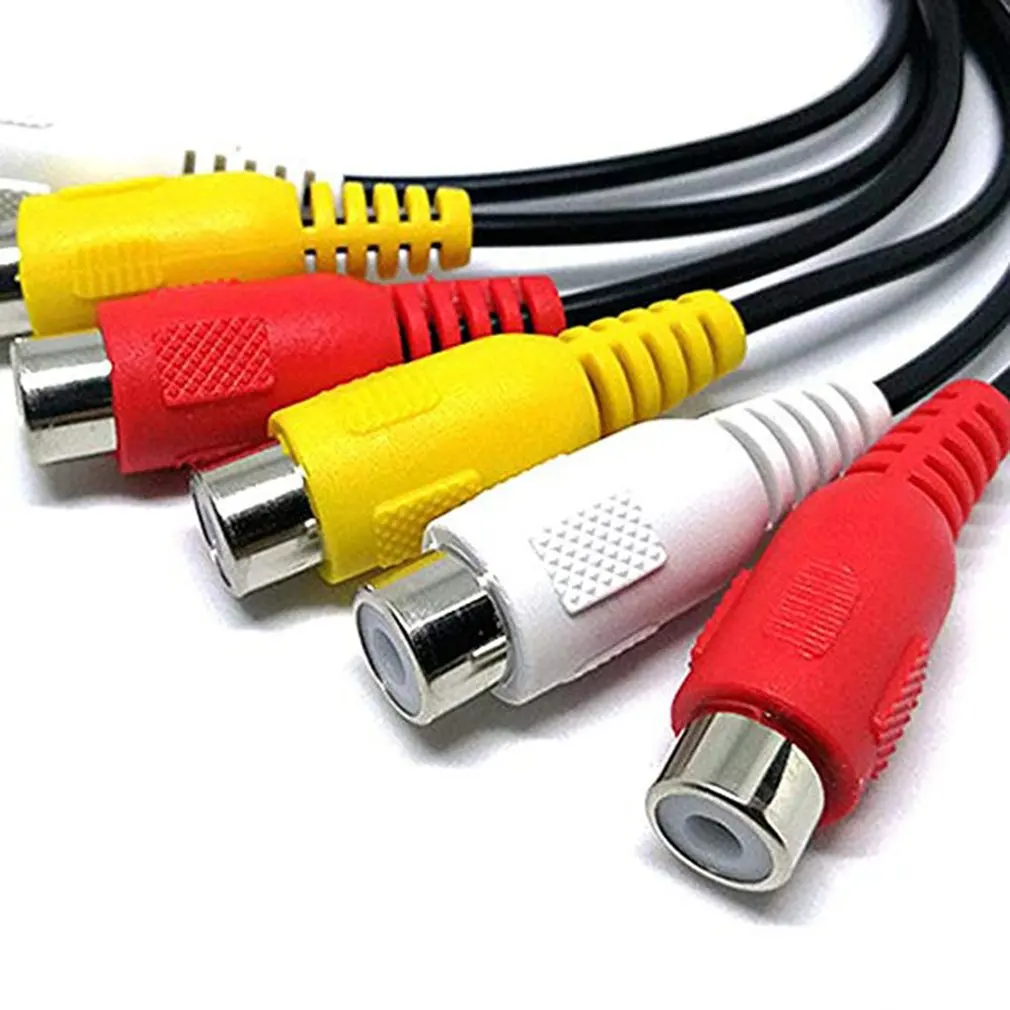 Av линия одна минута две 3Rca революция 6Rca мать Лотос линия 3 Революция 6 мать Rca один для двух видео кабель медь