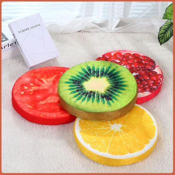 

Cushion Fruit 3D Fruit Cushion Simple Fashion Thicken Cushion Round Watermelon Mat Fruit Pillow Cushion
