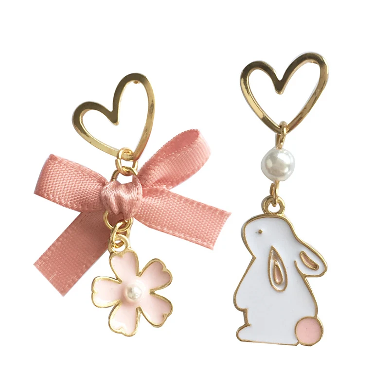 Kawaii Rabbit Cherry Blossom Earrings - Limited Edition