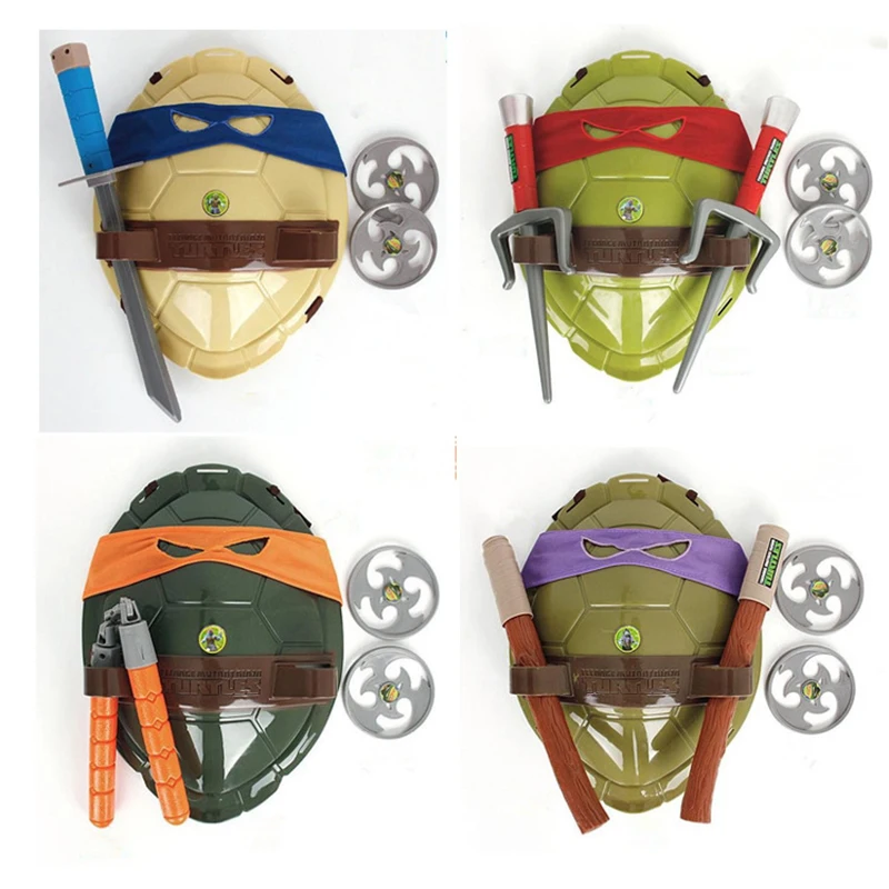 

Boys Toys Cosplay Turtles Shell Armor Weapons Weapon Raphael Michelangelo Leonardo Cosplay Mask Shell Props Party For Boy Kids