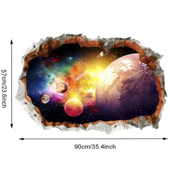 

1pc Adorable Star Planet Wall Sticker Creative Wall Paste for Office Home Room
