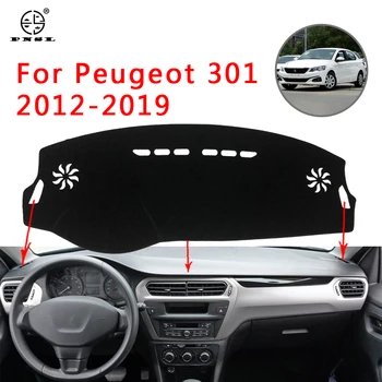 

PNSL Car Dashboard Cover Dash Mat Dash Pad Carpet For Peugeot 301 2012-2019 Sun protection anti - slip anti - uv