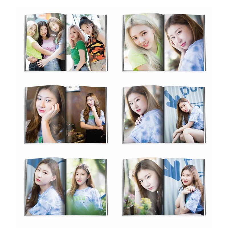 Kpop ITZY Photo Book Ryujin Yuna HD фотография IT'z ледяной плакат картина веер подарок