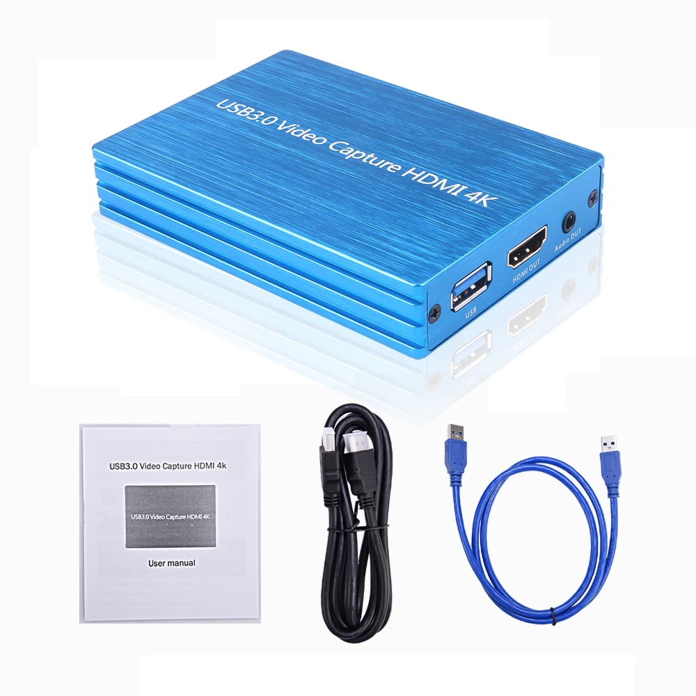 4K HDMI к USB 3 0 карта видеозахвата ключ 1080P 60fps Full HD видео рекордер коробка для Windows Linux