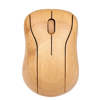

Eco-friendly 2.4G Wireless Optical Bamboo Mouse Computer Mouse with USB Receiver for Notebook PC Laptop Computer Adjustable DPI