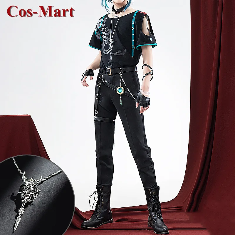 

Косплей-костюм Cos-Mart Game Genshin Impact Xiao, музыкальный фестиваль, Повседневная модная униформа, для вечеринки