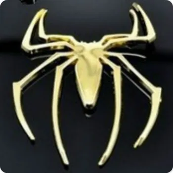 

Auto Accessories Solid Gold Silver Metal Sticker Spider Body Sticker Car Accessories Supreme Decal Wrap 3D Funny Wrap Fashion