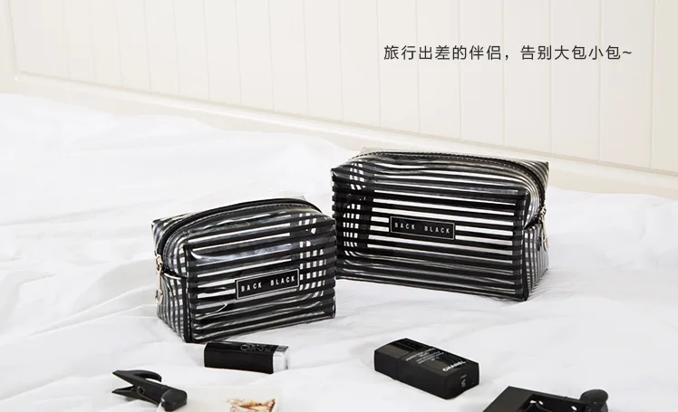 Bufan Cute Online Celebrity Wash Bag Transparent PVC Waterproof Cosmetic Bag Large Capacity Cosmetics Storage Bag