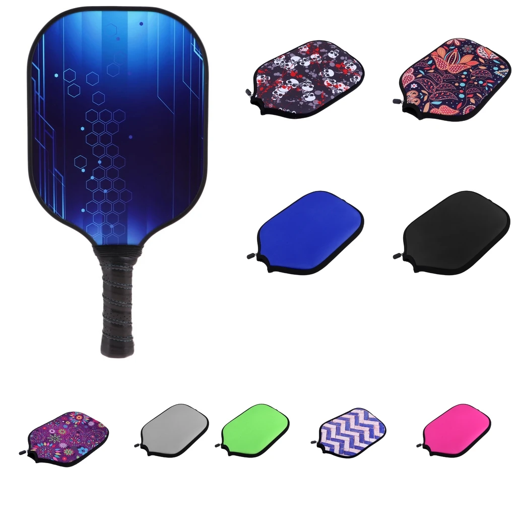Pack of 4 Ultralight Pickleball Paddle Cover Sports Case Bag Multi-color 
