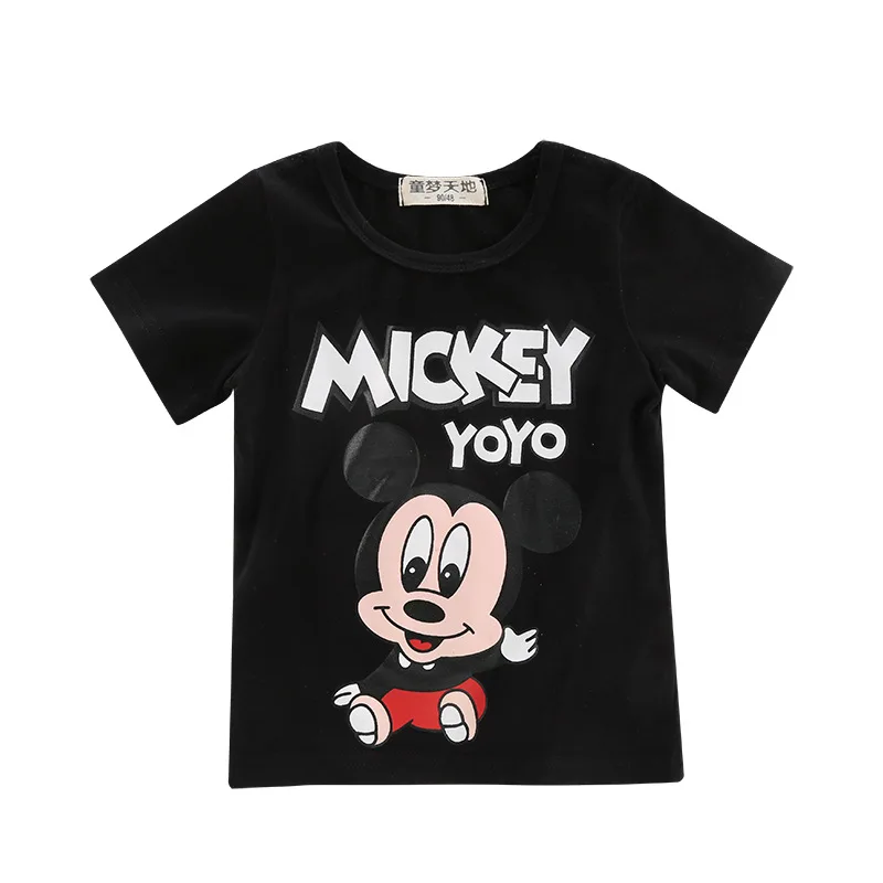 

Kids Mickey T Shirts Baby Boys Cute Dinosa Short Sleeve T-shirt for Girl Children 2019 Brand Designer Toddler Tshirt