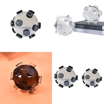 

K9 Clear Crystal Glass Hedgehog Ball 80mm 100mm Transparent Photography Lensball Feng Shui Christmas Gift Home Decoration Craft