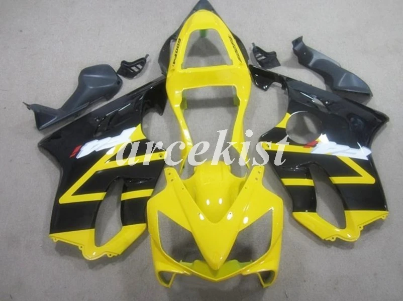 Литьевая Форма ABS Обтекатели комплект Подходит для HONDA CBR 600 F4i FS 01 02 03 CBR600 2001 2002 2003 Комплект кузова оранжевый - Цвет: yellow