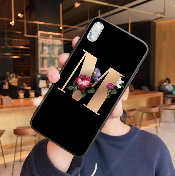 TPU На выбор для IPhone X 10 с буквенными цветами черный мягкий Уретановый Термопластик(tpu) чехол для iPhone X S MAX XR 6 6S 7 8 Plus высококачественный чехол для телефона с принтом - Цвет: TPU
