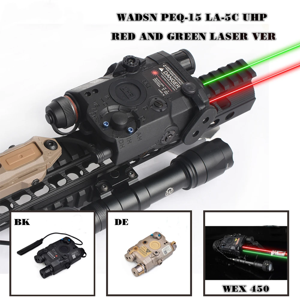 WADSN-Airsoft-PEQ15-LA-5C-AN-PEQ-UHP-Green-and-Red-Double-Laser-Flashlight-for-Hunting