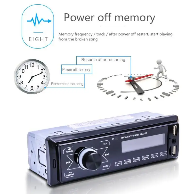 Bluetooth Авторадио автомобиля стерео радио FM Aux вход приемник USB M10 12 В In-dash 1 din автомобильный MP3 мультимедийный плеер USB/SD